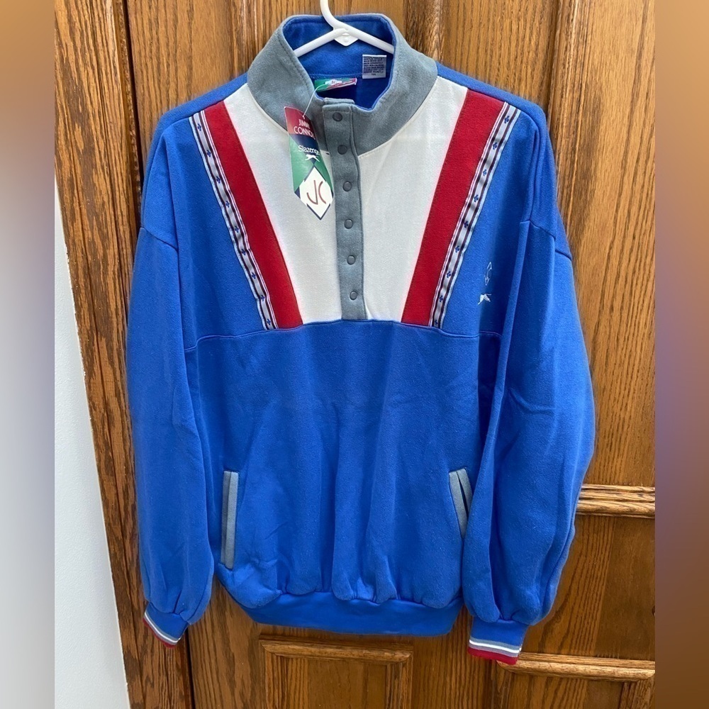 NWT 1990’s Jimmy Connors Slazenger vintage sweatshirt Large